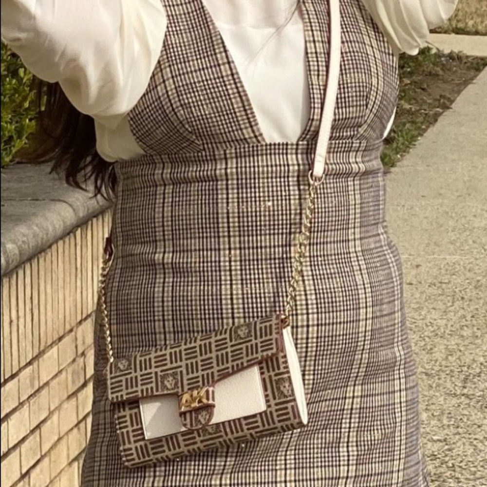 Zara Plaid Pinafore